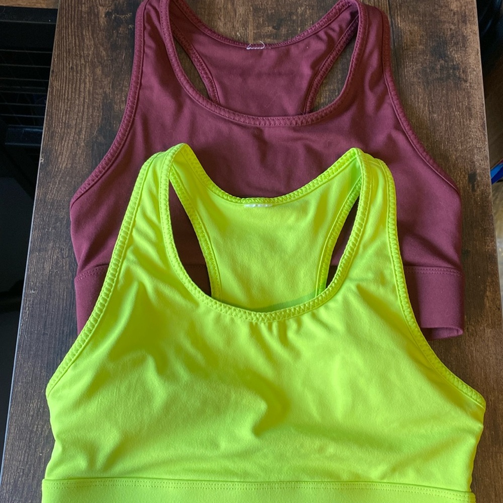 Set of 2 Fabletics High impact sport bras with phone pocket
